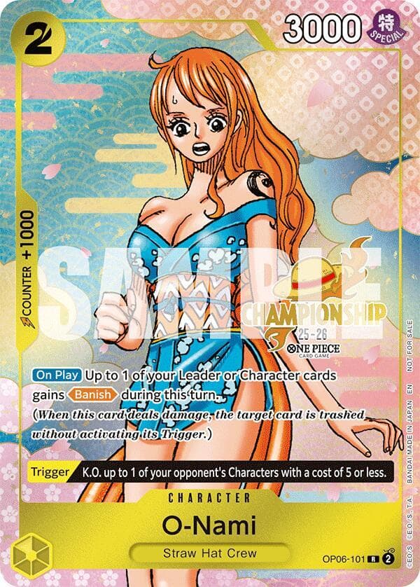 O-Nami (CS 25-26 Event Pack) — One Piece Promotion Cards #OP06-101