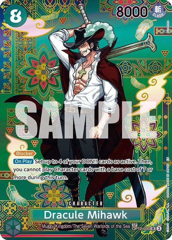 Dracule Mihawk — The Azure Sea's Seven #OP13-030
