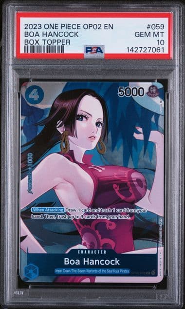 2023 ONE PIECE OP02-PARAMOUNT WAR #059 BOA HANCOCK BOX TOPPER