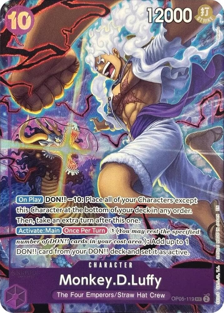 Monkey.D.Luffy (119) (English Version 2nd Anniversary Set) — One Piece Promotion Cards #OP05-119