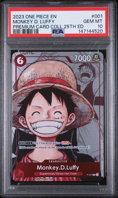 2023 ONE PIECE PREMIUM CARD COLLECTION 25TH EDITION #001 MONKEY D. LUFFY